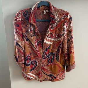Vintage Anthropologie Multicolor Paisley Sweater